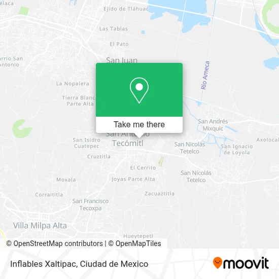 Inflables Xaltipac map