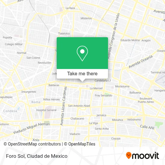 Foro Sol map
