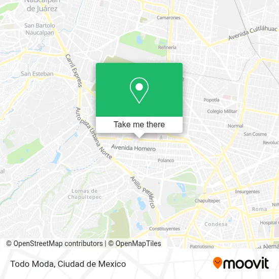 Todo Moda map