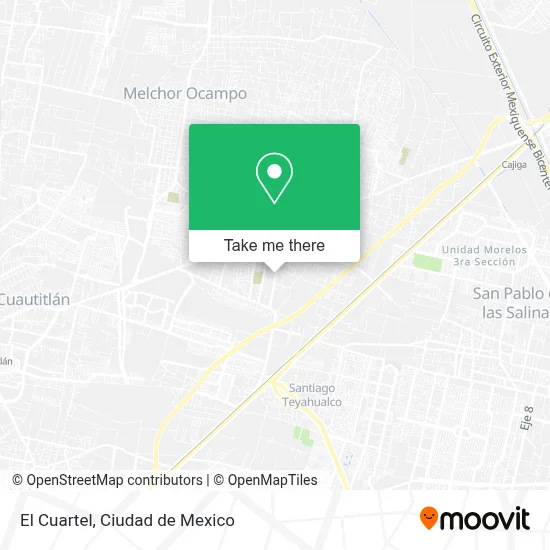 El Cuartel map
