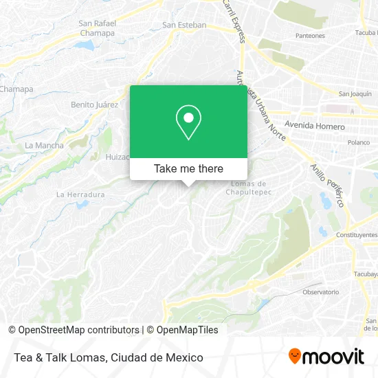 Tea & Talk Lomas map