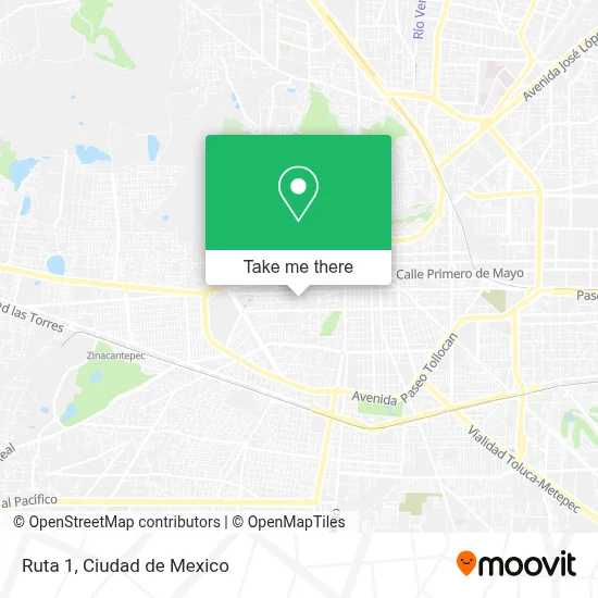 Ruta 1 map
