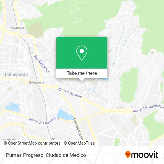 Pumas Progreso map