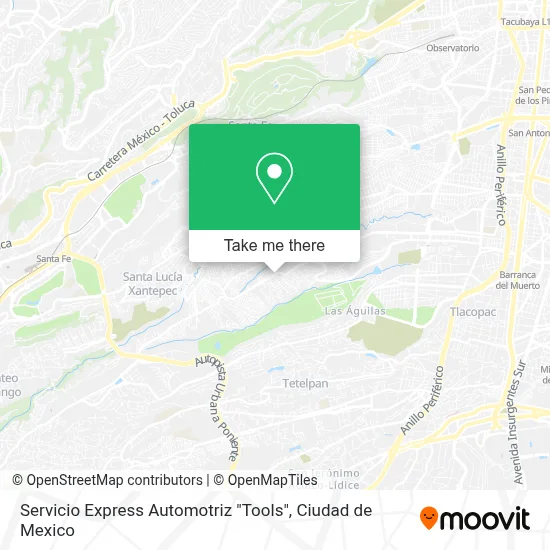 Servicio Express Automotriz "Tools" map