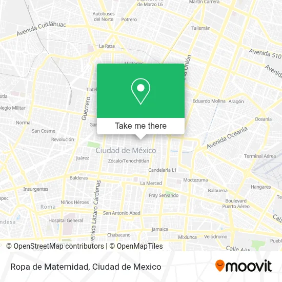 Ropa de Maternidad map