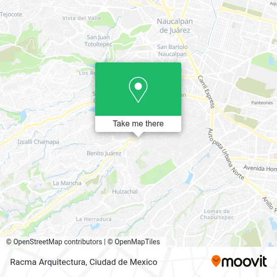 Racma Arquitectura map