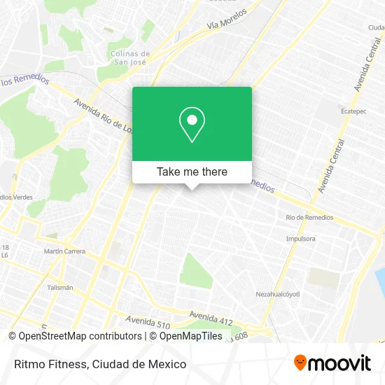 Ritmo Fitness map