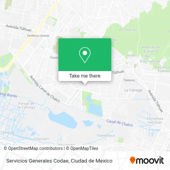 Servicios Generales Codae map