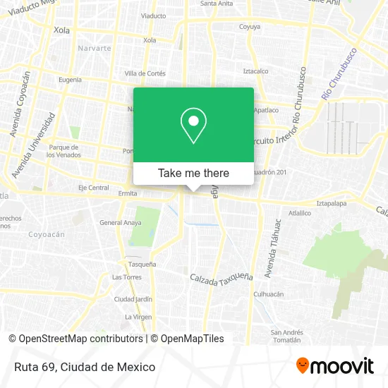 Ruta 69 map