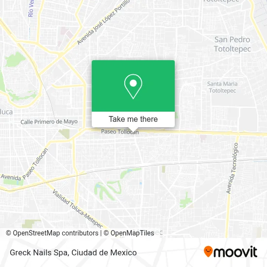 Greck Nails Spa map