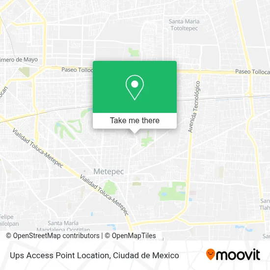 Ups Access Point Location map