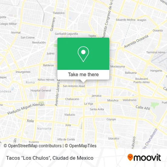Tacos "Los Chulos" map
