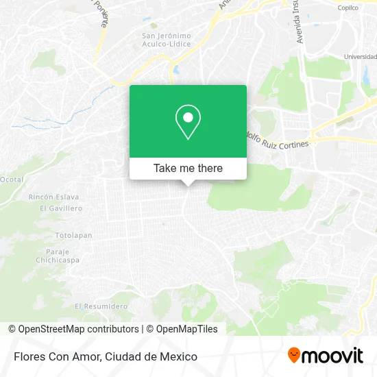 Flores Con Amor map
