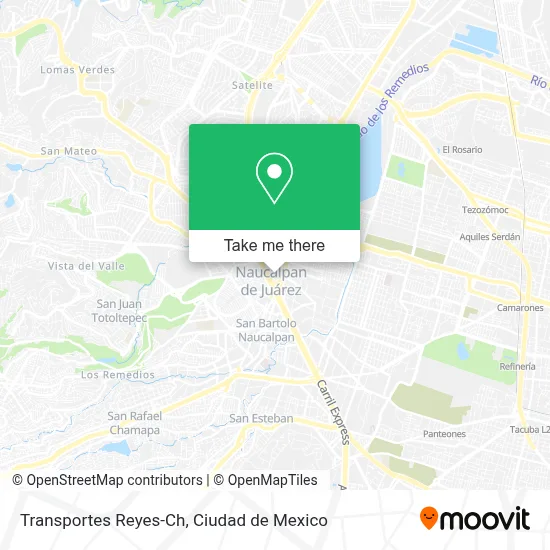 Transportes Reyes-Ch map