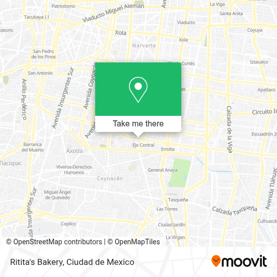 Ritita's Bakery map
