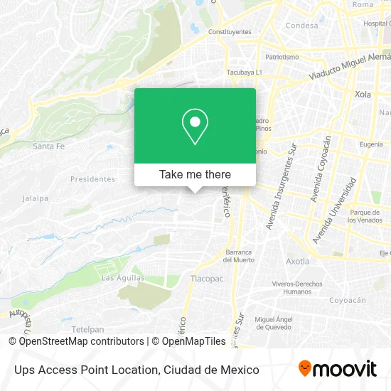 Ups Access Point Location map