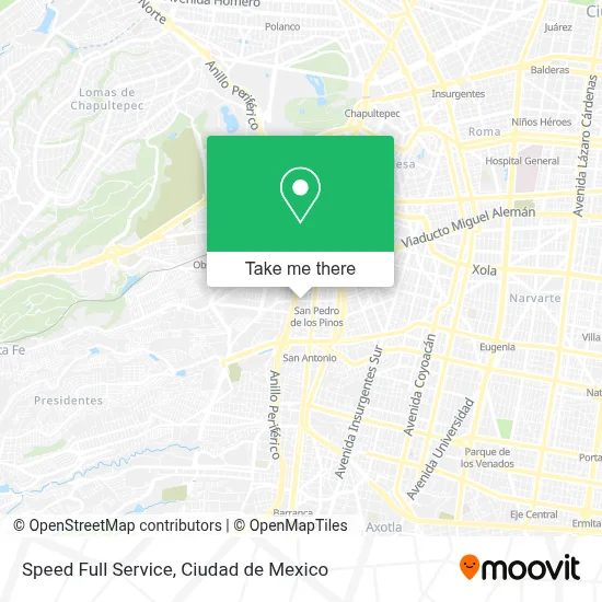 Speed Full Service map