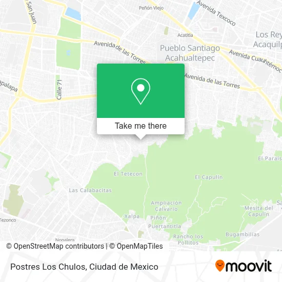 Postres Los Chulos map