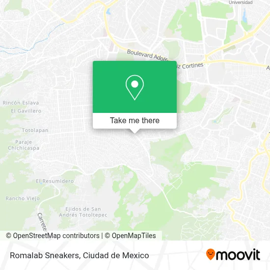 Romalab Sneakers map