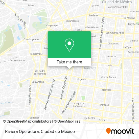 Riviera Operadora map