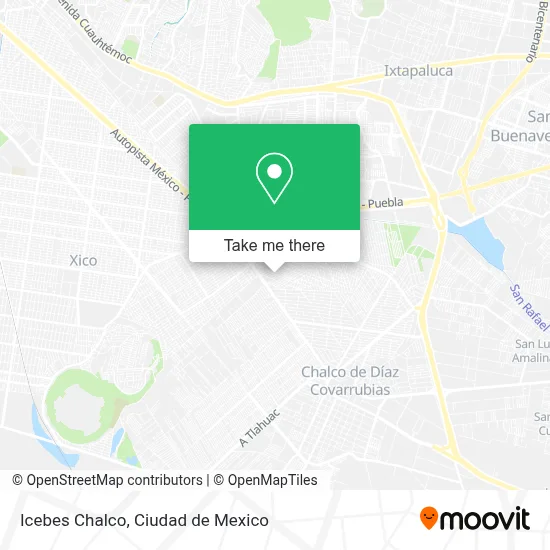 Icebes Chalco map