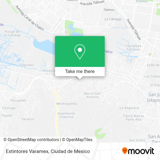 Extintores Varamex map