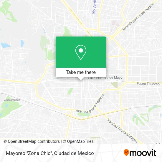 Mayoreo ''Zona Chic'' map