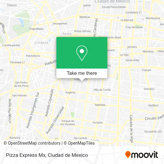 Pizza Express Mx map