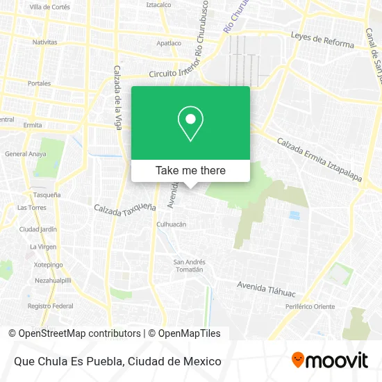Que Chula Es Puebla map