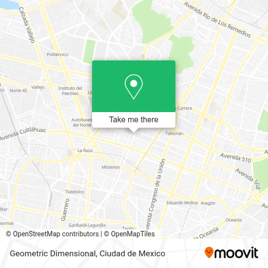 Geometric Dimensional map