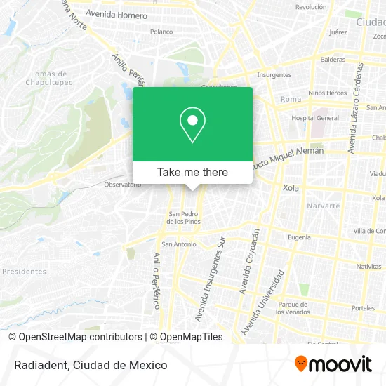Radiadent map