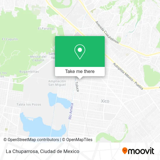 La Chuparrosa map