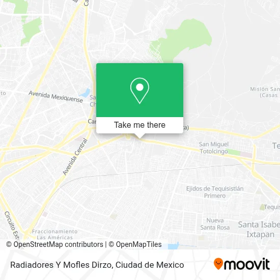 Radiadores Y Mofles Dirzo map