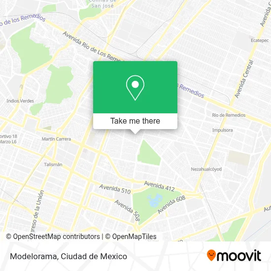 Modelorama map