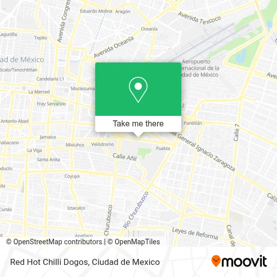 Red Hot Chilli Dogos map