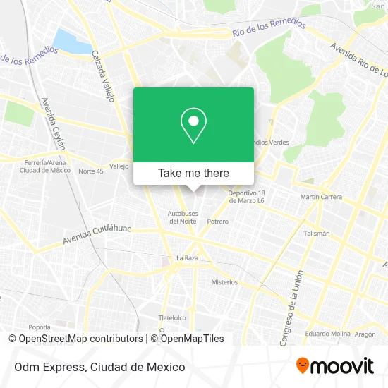 Odm Express map