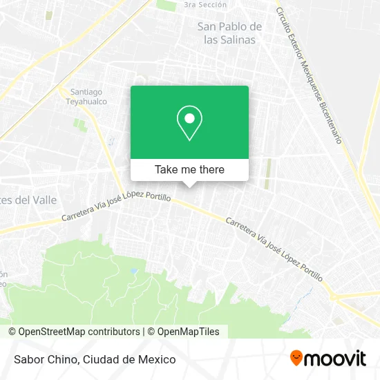 Sabor Chino map