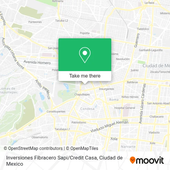 Inversiones Fibracero Sapi / Credit Casa map