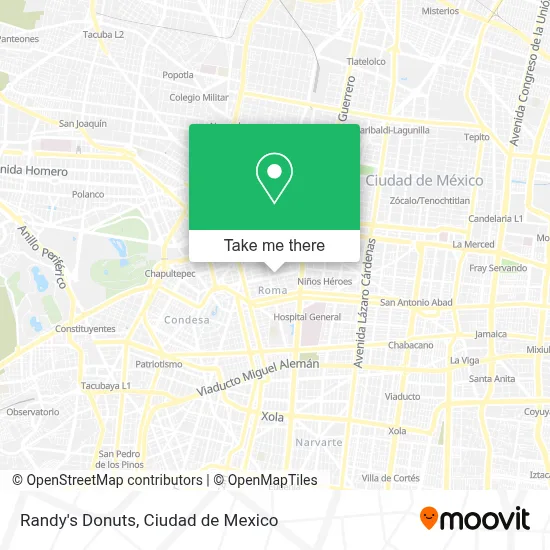 Randy's Donuts map