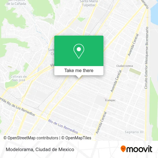Modelorama map