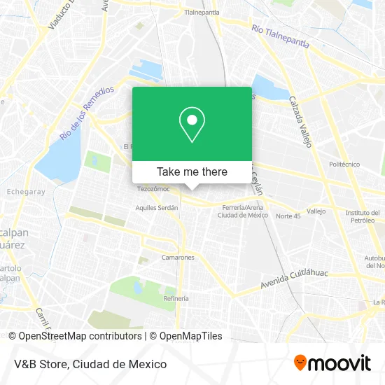 V&B Store map