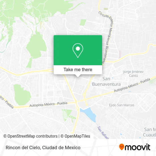 Rincon del Cielo map