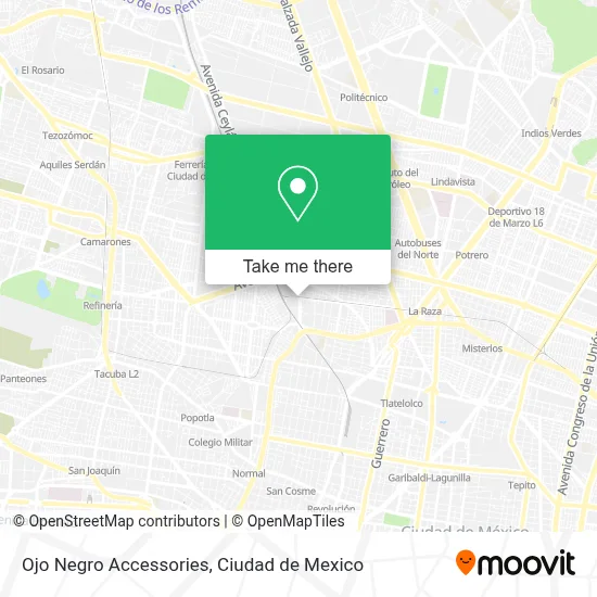 Ojo Negro Accessories map