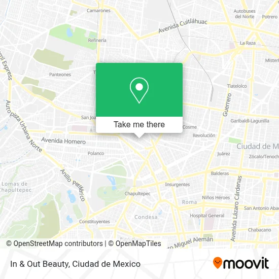 In & Out Beauty map