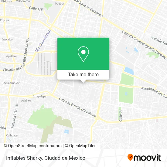 Inflables Sharky map