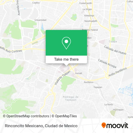 Rinconcito Mexicano map