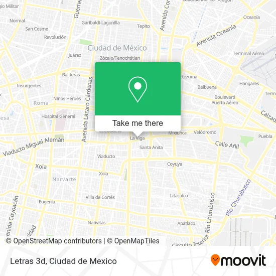 Letras 3d map