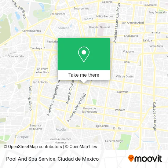 Pool And Spa Service map