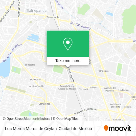 Los Meros Meros de Ceylan map