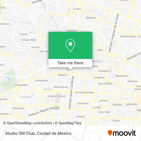 Studio SW Club map